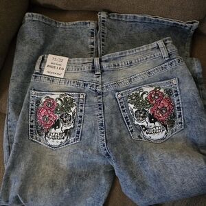 Telepatía Women's Light Blue Flare Jeans